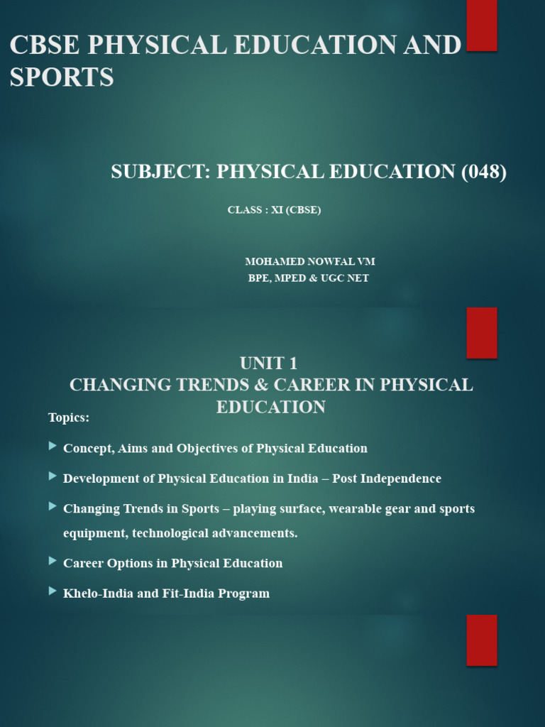 Trends and Careers in Physical Education | PDF | Sports | Schools