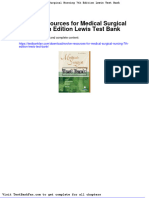 Dwnload Full Evolve Resources For Medical Surgical Nursing 7th Edition Lewis Test Bank PDF