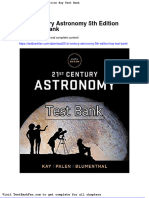 Dwnload Full 21st Century Astronomy 5th Edition Kay Test Bank PDF