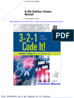 Dwnload Full 3 2 1 Code It 5th Edition Green Solutions Manual PDF