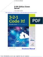 Dwnload Full 3 2 1 Code It 6th Edition Green Solutions Manual PDF