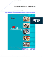 Dwnload Full Retailing 8th Edition Dunne Solutions Manual PDF