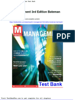 Dwnload Full M Management 3rd Edition Bateman Test Bank PDF