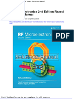 Dwnload Full RF Microelectronics 2nd Edition Razavi Solutions Manual PDF