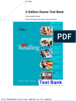 Dwnload Full Retailing 8th Edition Dunne Test Bank PDF