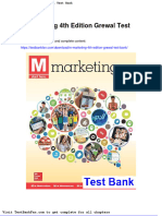 Dwnload Full M Marketing 4th Edition Grewal Test Bank PDF