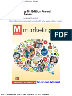 Dwnload Full M Marketing 4th Edition Grewal Solutions Manual PDF