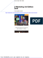 Dwnload Full International Marketing 3rd Edition Dana Test Bank PDF