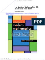Dwnload Full Excursions in Modern Mathematics 8th Edition Tannenbaum Test Bank PDF