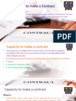 Capacity To Make A Contract