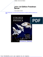 Dwnload Full College Physics 1st Edition Freedman Solutions Manual PDF