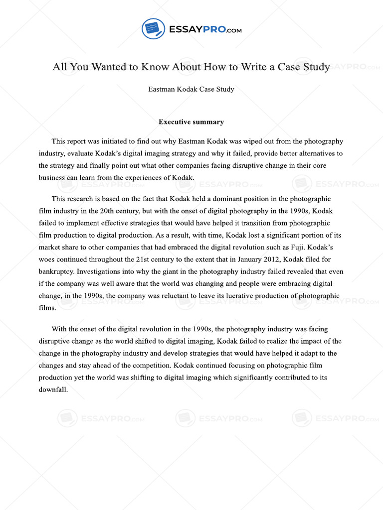 CaseStudyExampleKodak PDF