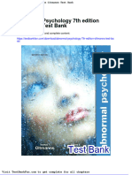 Dwnload Full Abnormal Psychology 7th Edition Oltmanns Test Bank PDF