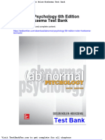 Dwnload Full Abnormal Psychology 6th Edition Nolen Hoeksema Test Bank PDF