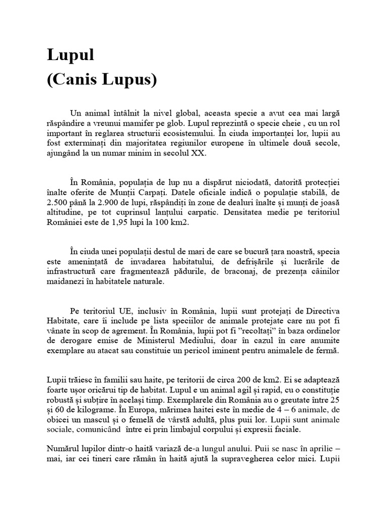 Lupul | PDF