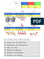 Wortschatz Schulsachen Mit DER Klasse2