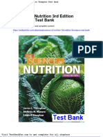 Dwnload Full Science of Nutrition 3rd Edition Thompson Test Bank PDF