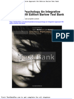Dwnload Full Abnormal Psychology An Integrative Approach 5th Edition Barlow Test Bank PDF