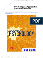 Dwnload Full Science of Psychology An Appreciative View 4th Edition King Test Bank PDF