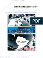 Dwnload Full International Trade 3rd Edition Feenstra Test Bank PDF