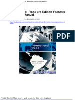 Dwnload Full International Trade 3rd Edition Feenstra Solutions Manual PDF