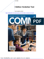 Dwnload Full Comm3 3rd Edition Verderber Test Bank PDF