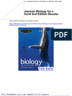 Dwnload Full Scientific American Biology For A Changing World 2nd Edition Shuster Test Bank PDF
