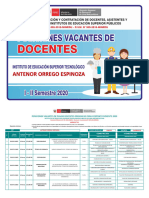 DOCENTES - ANTENOR ORREO - Posiciones Vacantes