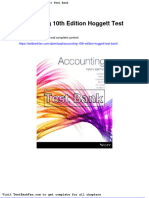 Dwnload Full Accounting 10th Edition Hoggett Test Bank PDF