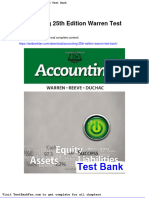 Dwnload Full Accounting 25th Edition Warren Test Bank PDF
