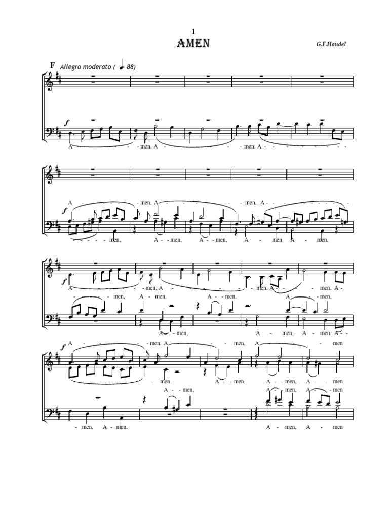 AMEN-G F Handel | PDF