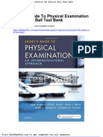 Dwnload Full Seidels Guide To Physical Examination 9th Edition Ball Test Bank PDF