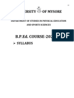 B.p.ed Syllabus