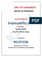 Sample MCQs On Employability Skills 2