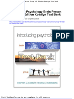 Dwnload Full Introducing Psychology Brain Person Group 4th Edition Kosslyn Test Bank PDF