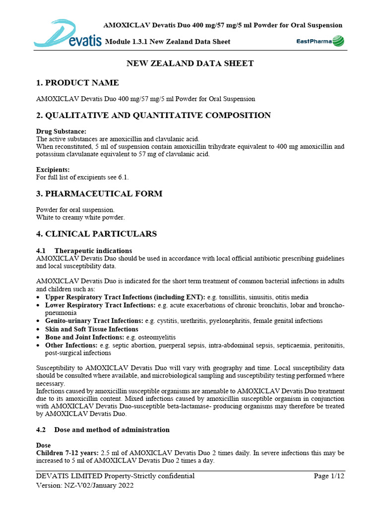 Httpswww medsafe govt nzprofsdatasheetaamoxiclavdevatisduosusp pdf