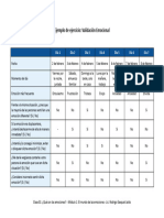 Ejemplo de Ejercicio - Validación Emocional