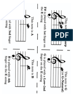 Violin E String Flashcards
