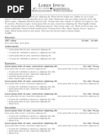 JV S Resume Template