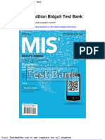 Dwnload Full Mis 4 4th Edition Bidgoli Test Bank PDF