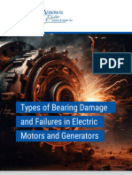 Types of Bearing Damage and Failures Inelectric Motors and Generator