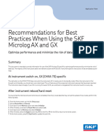 CM3135 EN Recommendations For Best Practices SKF Microlog AX and GX 090211
