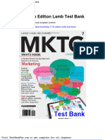 Dwnload Full MKTG 7 7th Edition Lamb Test Bank PDF