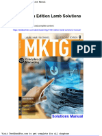 Dwnload Full MKTG 9 9th Edition Lamb Solutions Manual PDF