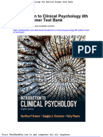 Dwnload Full Introduction To Clinical Psychology 8th Edition Kramer Test Bank PDF