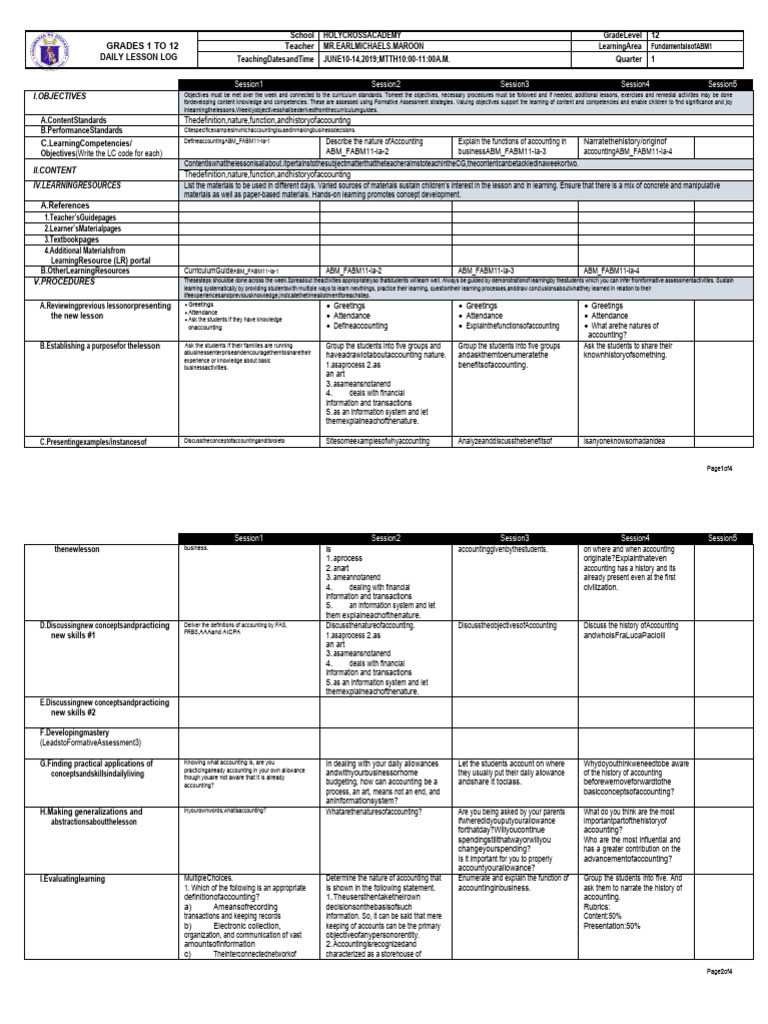 Dll Fundamentals Of Abm 1 Pdf Information Accounting