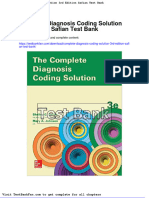 Dwnload Full Complete Diagnosis Coding Solution 3rd Edition Safian Test Bank PDF