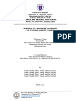 Preliminaries Template Guide