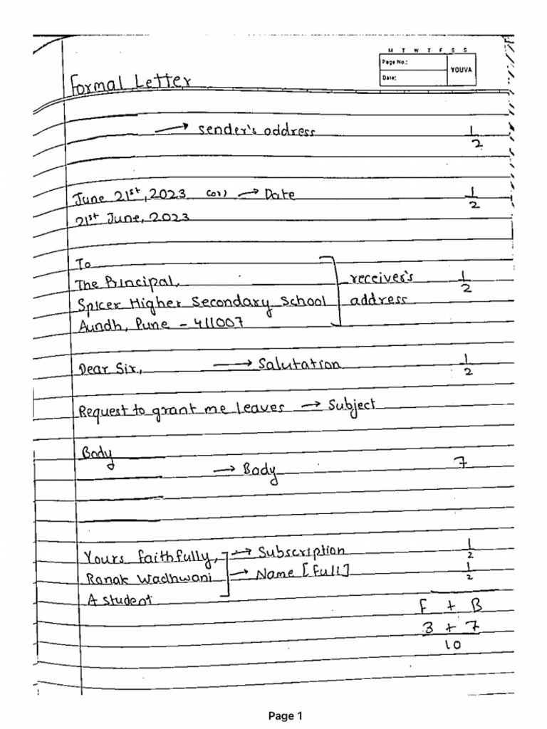 ICSE Class X English Language Formats | PDF