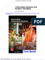 Dwnload Full Accounting Information Systems 2nd Edition Richardson Test Bank PDF